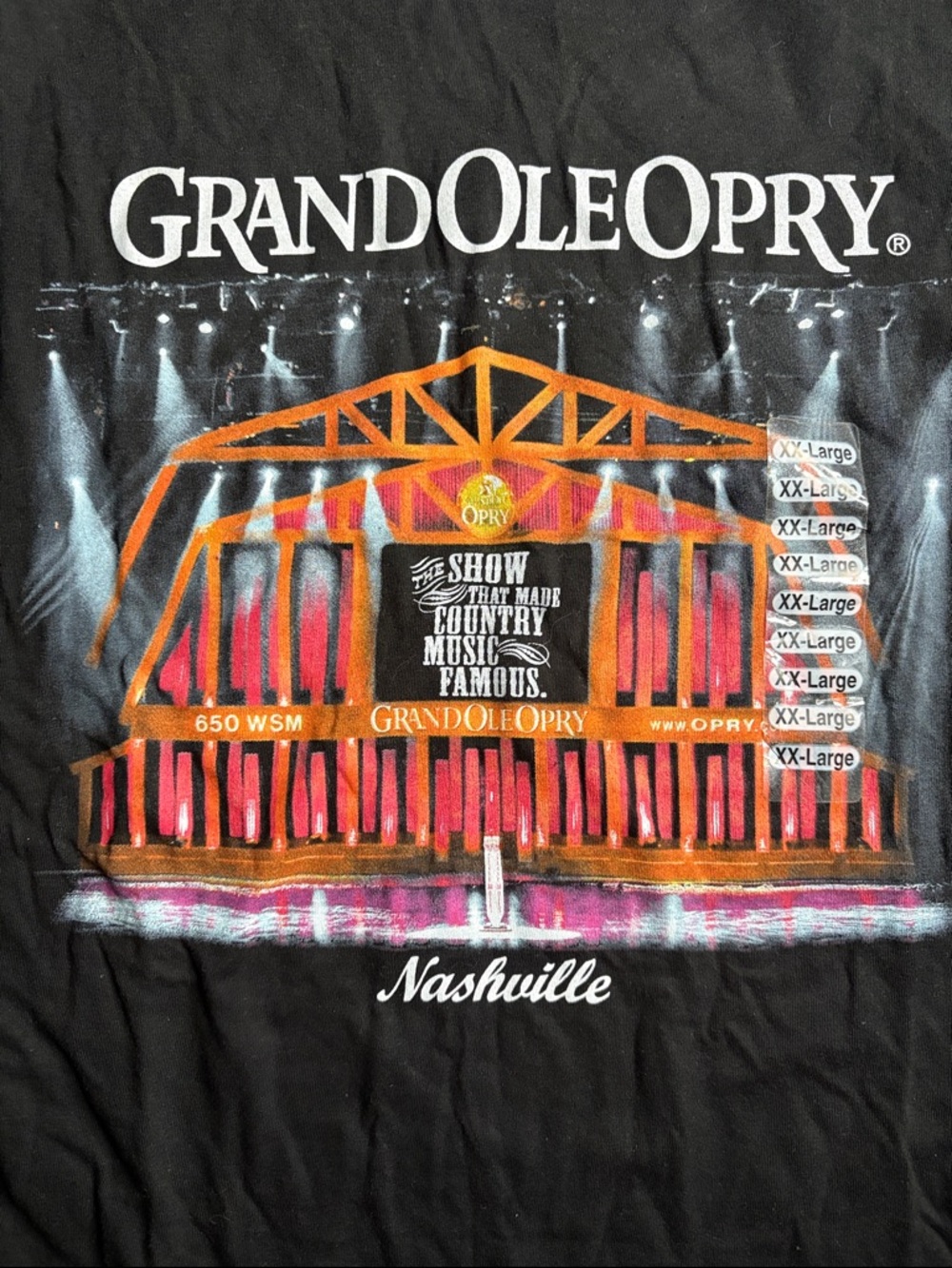 Grand Ole Opry Nashville Black Graphic T-Shirt